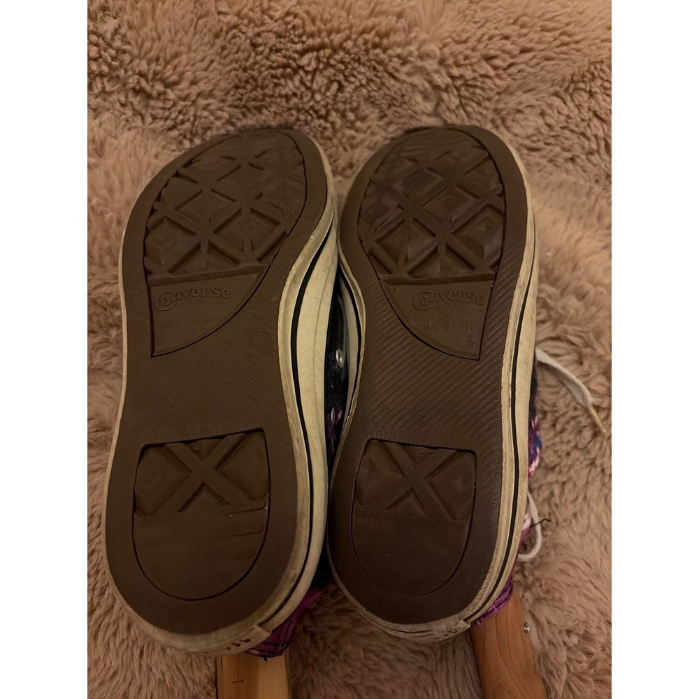 Converse Chuck Taylor All Star High Top Purple Galaxy Unicorn Sneakers Womens 7 - Picture 7 of 10